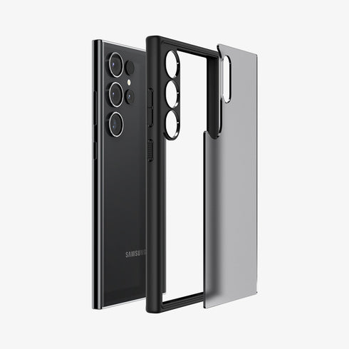 ACS07292 - Galaxy S24 Ultra Case Ultra Hybrid in Crystal Clear showing the back